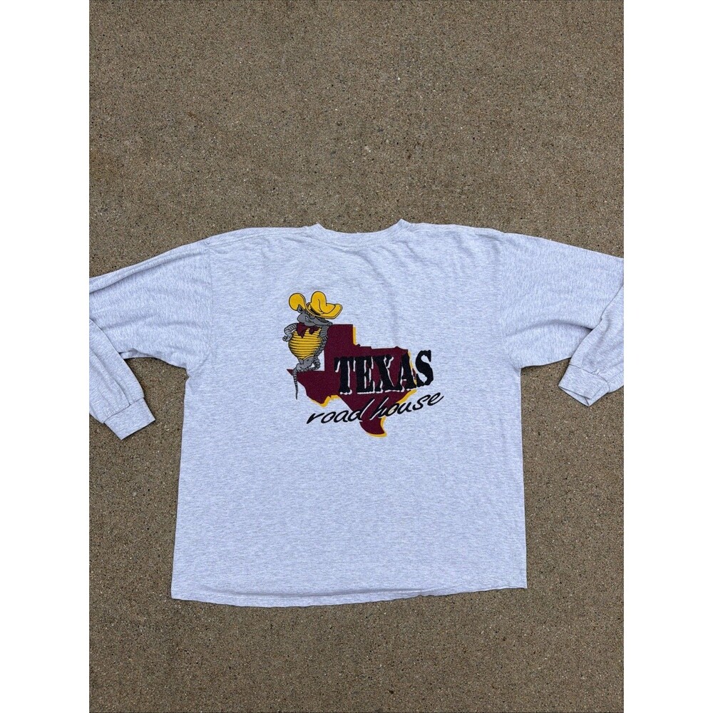Vintage Texas Roadhouse Grand Junction, CO Andy Armadillo Long Sleeve XL Shirt